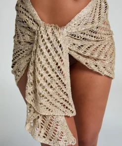 Beach Sequin Pareo - Beige