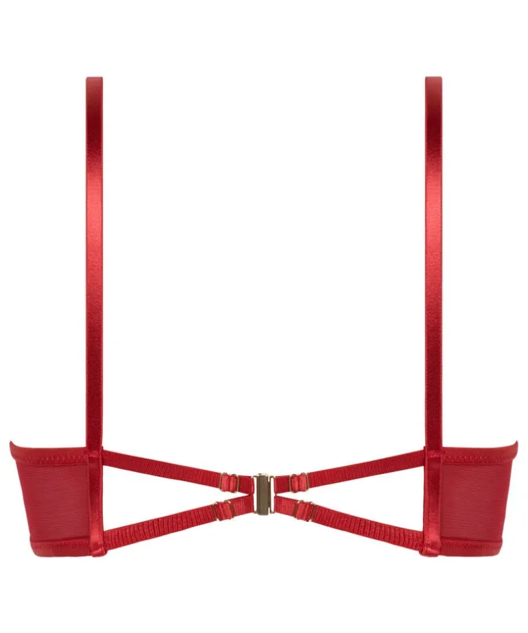 Billie Non-Padded Longline Underwired Bra - Red