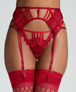 Billie Suspenders - Red