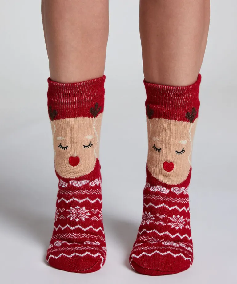 Boot Socks - Red