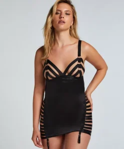 Brooke Slip Dress - Black