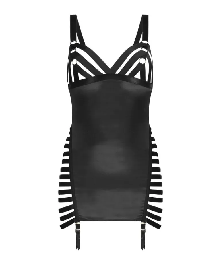 Brooke Slip Dress - Black