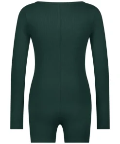 Brushed Short Onesie - Green
