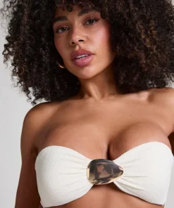 Cabo Bandeau Bikini Top - White