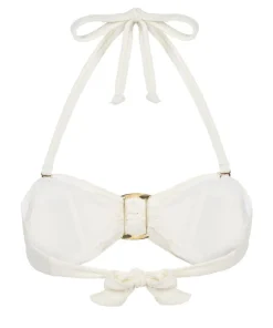 Cabo Bandeau Bikini Top - White