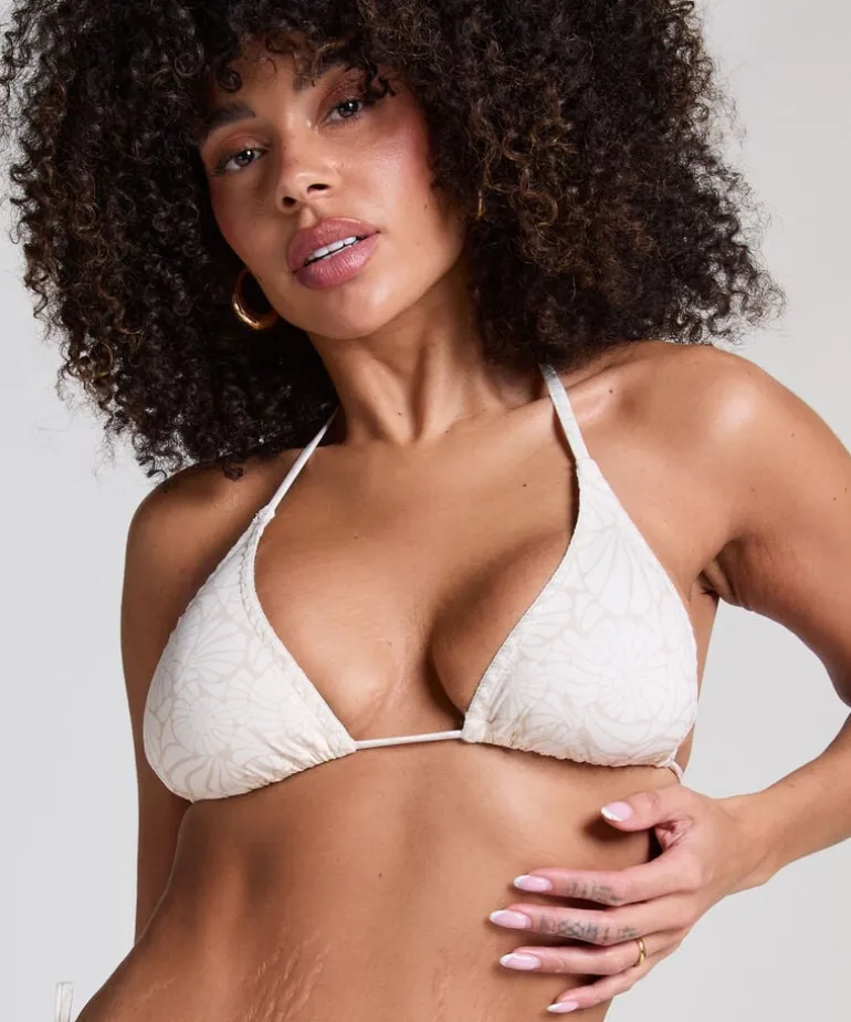 Caicos Triangle Bikini Top - Beige