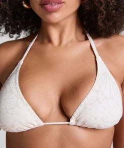 Caicos Triangle Bikini Top - Beige