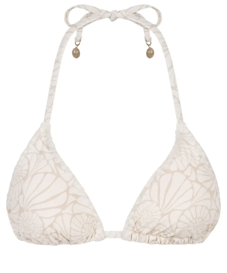 Caicos Triangle Bikini Top - Beige