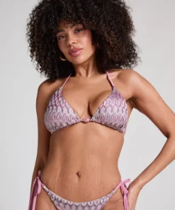 Cali Triangle Bikini Top - Pink