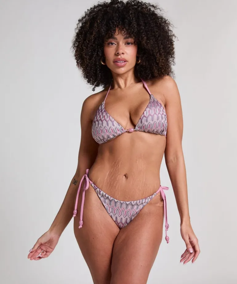 Cali Triangle Bikini Top - Pink