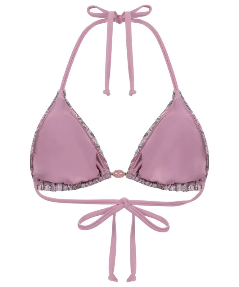 Cali Triangle Bikini Top - Pink
