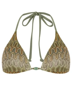 Cali Triangle Bikini Top - Green