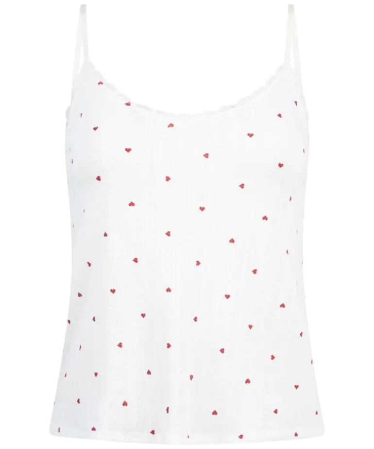Cami lace top - White
