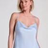 Cami Satin Minimal - Blue