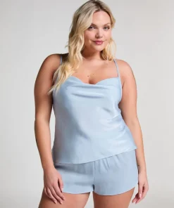 Cami Satin Minimal - Blue