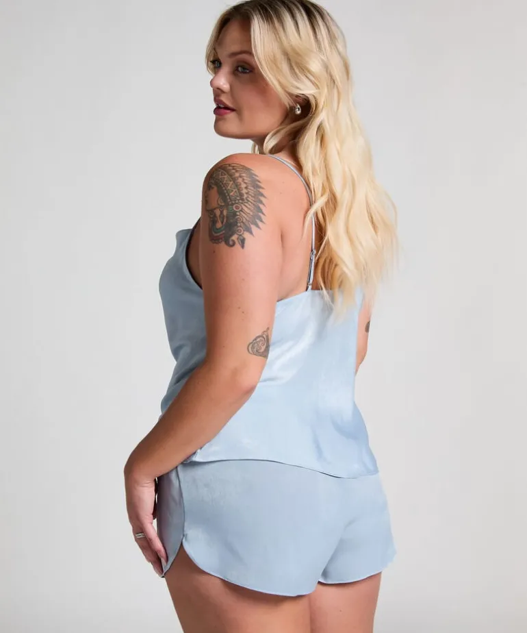 Cami Satin Minimal - Blue