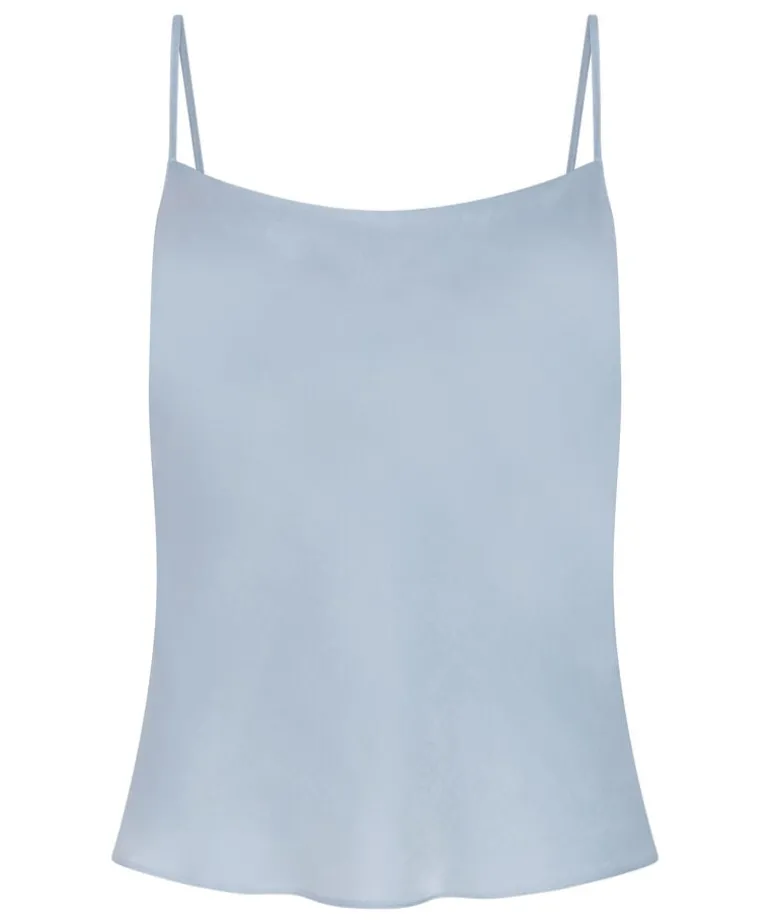 Cami Satin Minimal - Blue