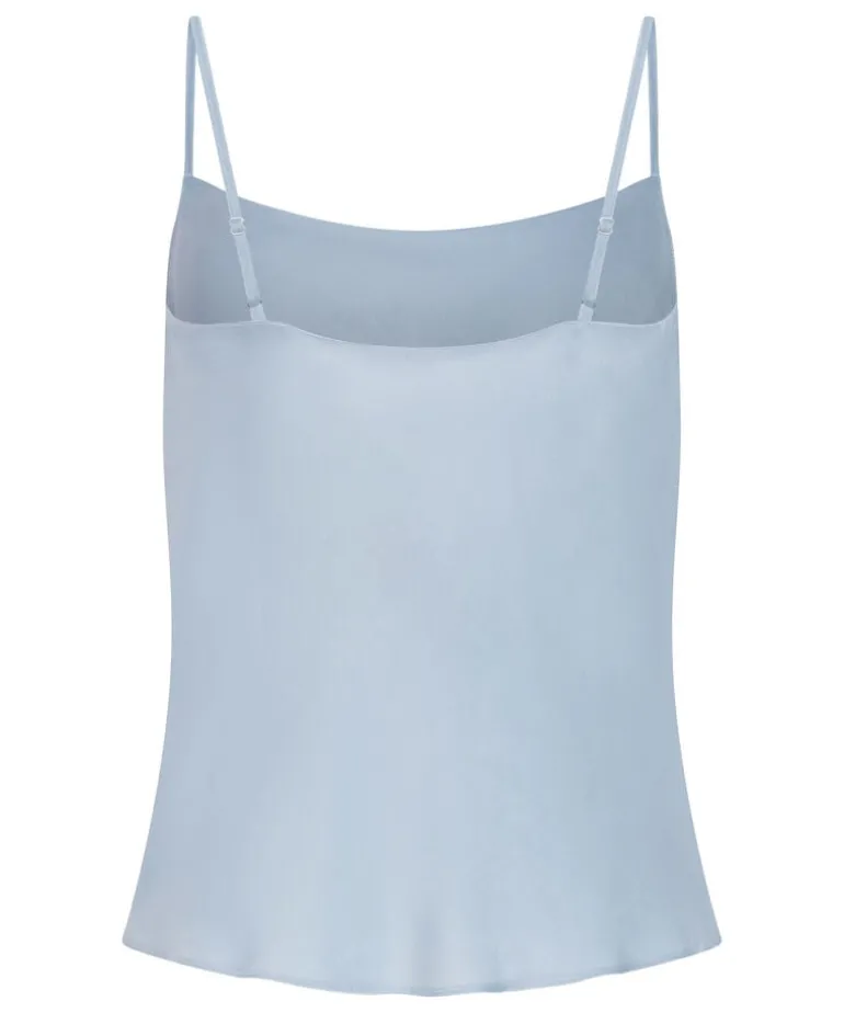 Cami Satin Minimal - Blue