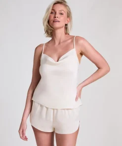 Cami Satin Minimal - White