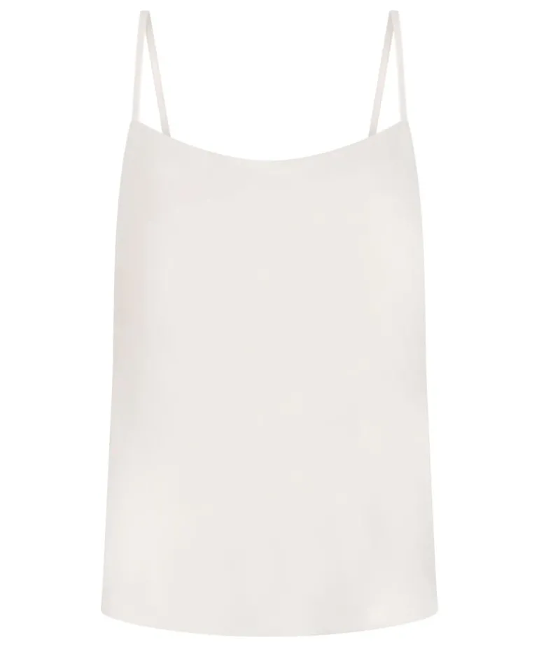 Cami Satin Minimal - White