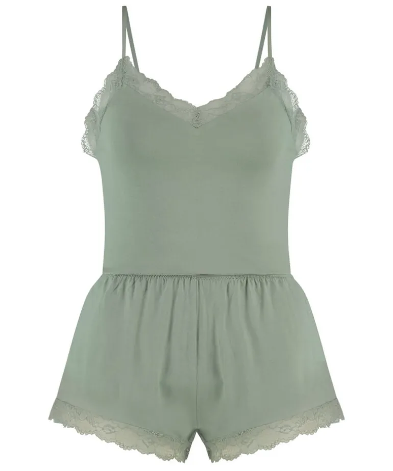 Cami Short Pyjama Set - Green