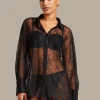Camille Lace Top - Black