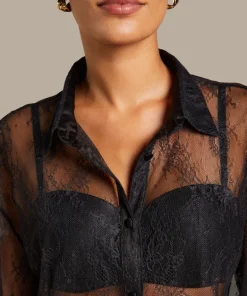 Camille Lace Top - Black