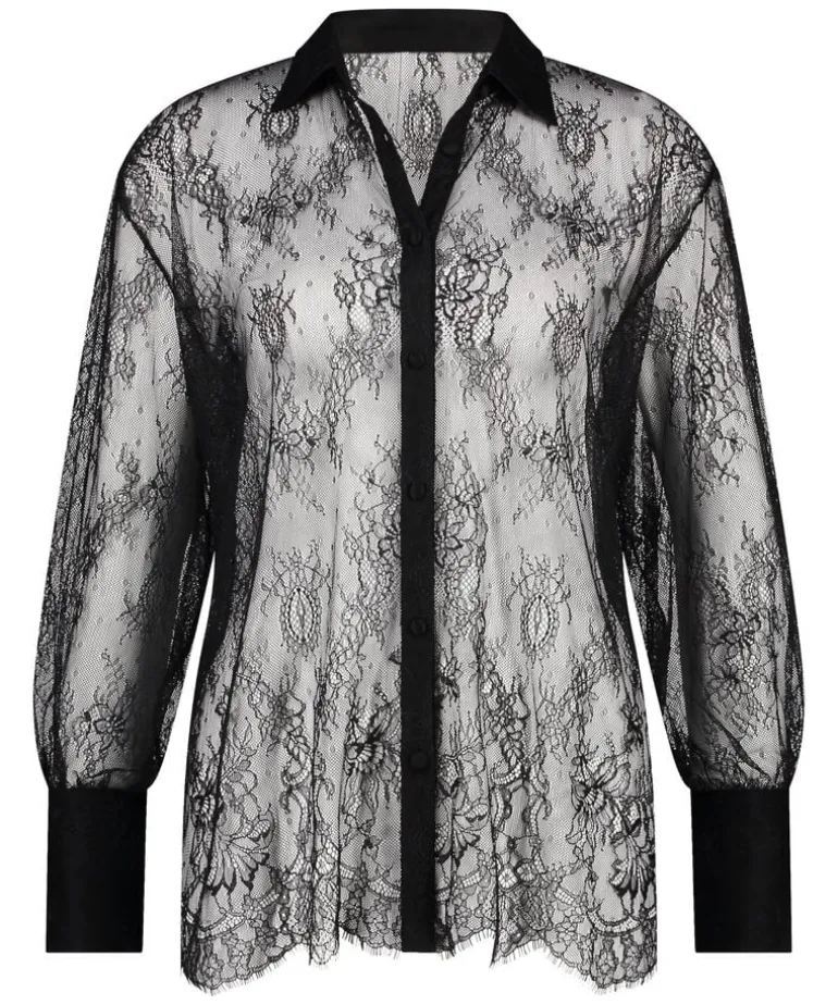 Camille Lace Top - Black