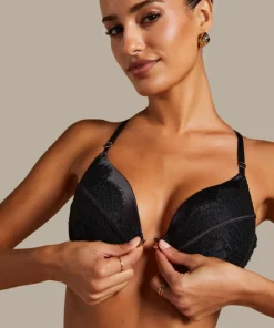Chalice Padded Push-Up Underwired Bra - Black