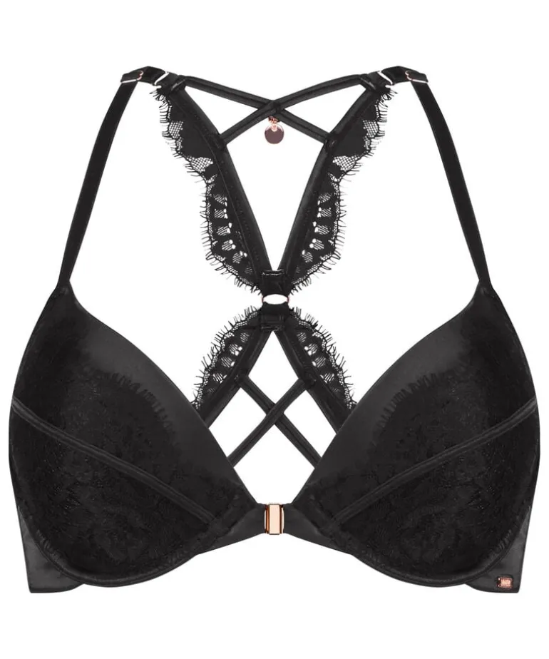 Chalice Padded Push-Up Underwired Bra - Black