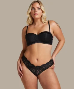 Chalice Padded Strapless Underwired Bra - Black