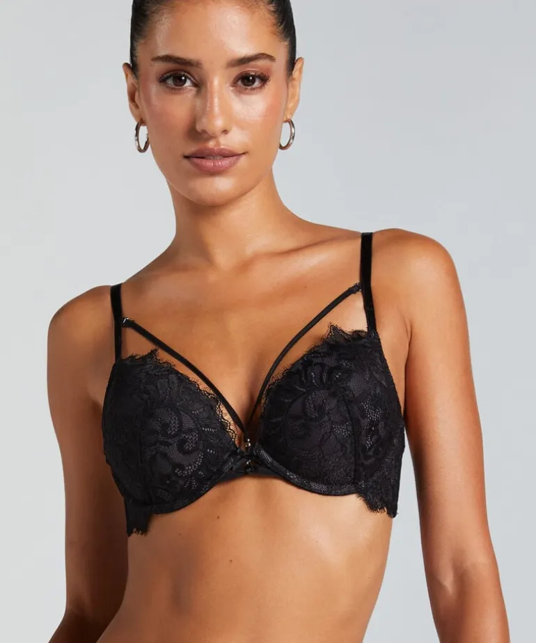 Char Padded Underwired Maximizer Bra - Black