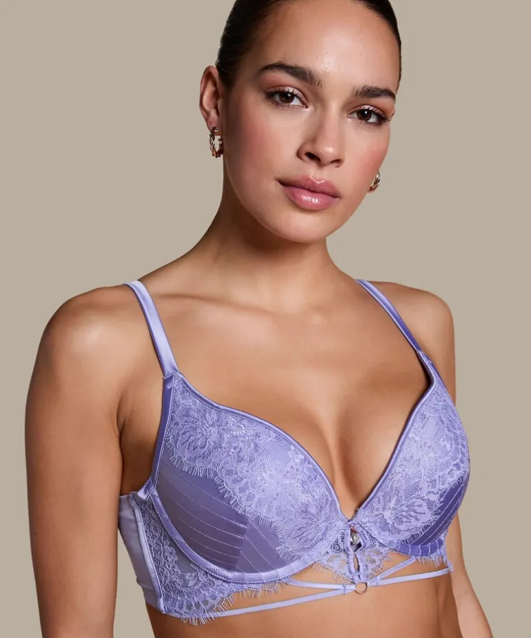 Charlie Padded Push-Up Underwired Bra - Purple