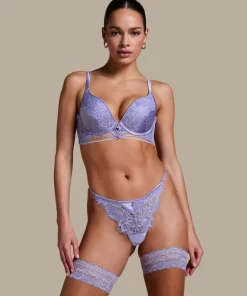 Charlie Padded Push-Up Underwired Bra - Purple