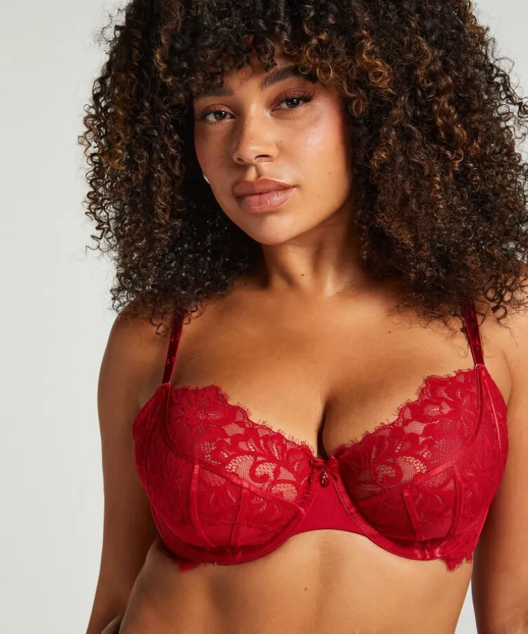 Charlotta Non-Padded Underwired Bra - Red