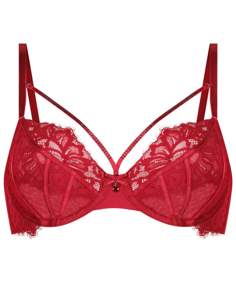 Charlotta Non-Padded Underwired Bra - Red
