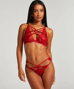 Chayna Non-Padded Underwired Bra - Red