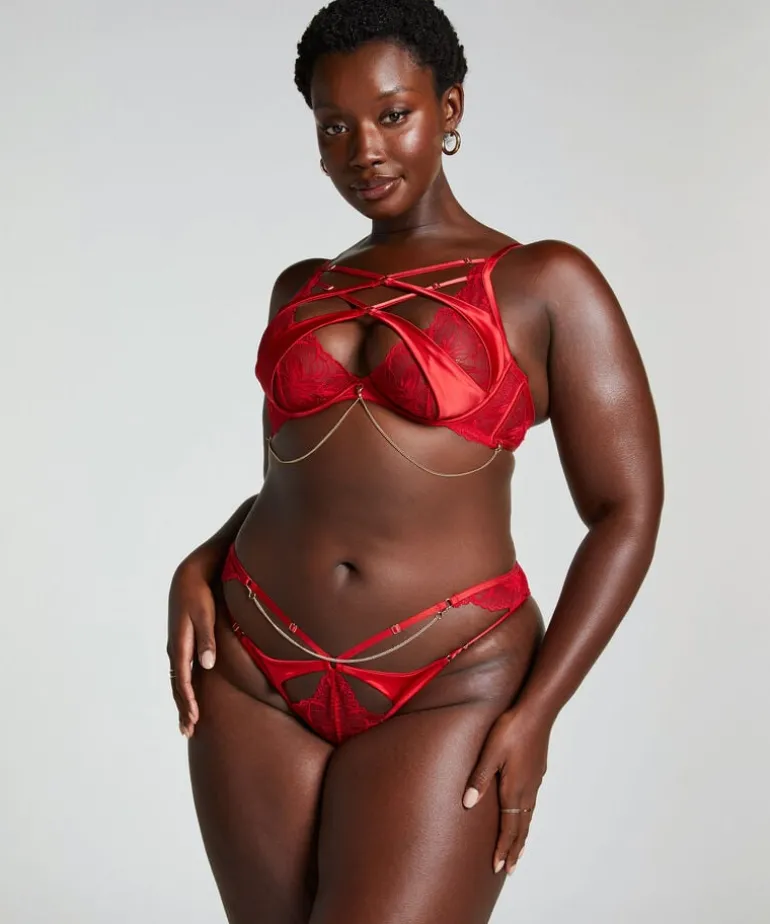 Chayna Non-Padded Underwired Bra - Red