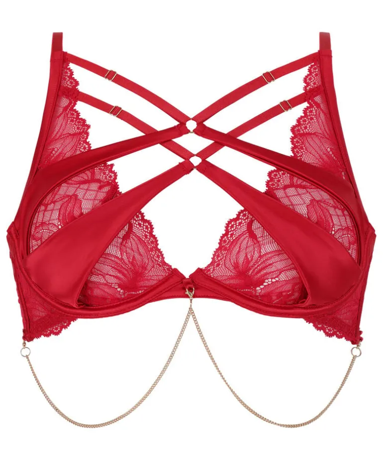 Chayna Non-Padded Underwired Bra - Red