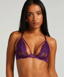 Cinnamon Non-Padded Underwired Bra - Purple