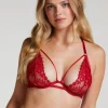 Cinnamon Non-Padded Underwired Bra - Red