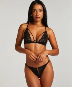Cinnamon Non-Padded Underwired Bra - Black