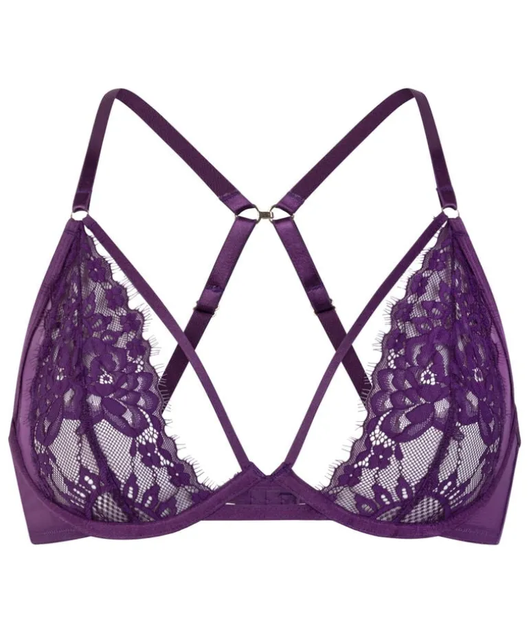 Cinnamon Non-Padded Underwired Bra - Purple