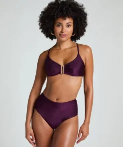 Costa Bikini Crop Top - Purple