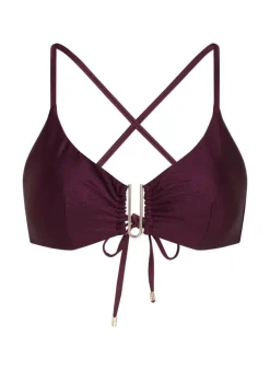Costa Bikini Crop Top - Purple