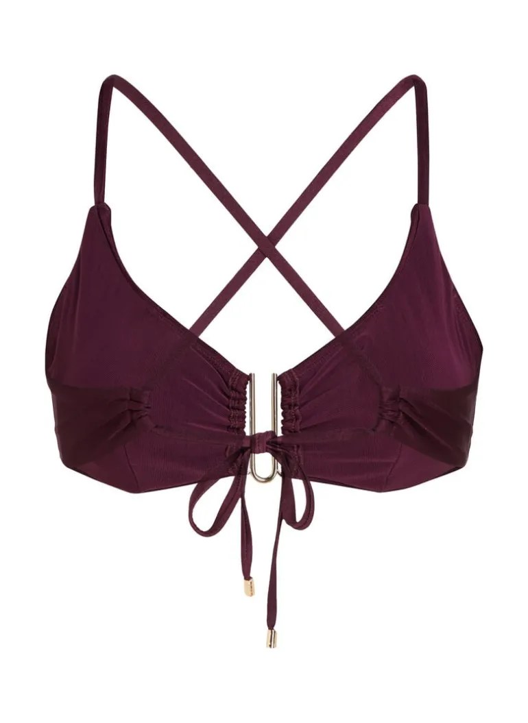 Costa Bikini Crop Top - Purple