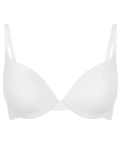 Cotton Padded Underwired Push-Up Bra - White