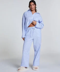 Cotton Pyjama Pants - Blue