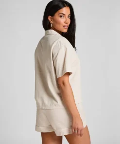 Cotton shorts - Beige
