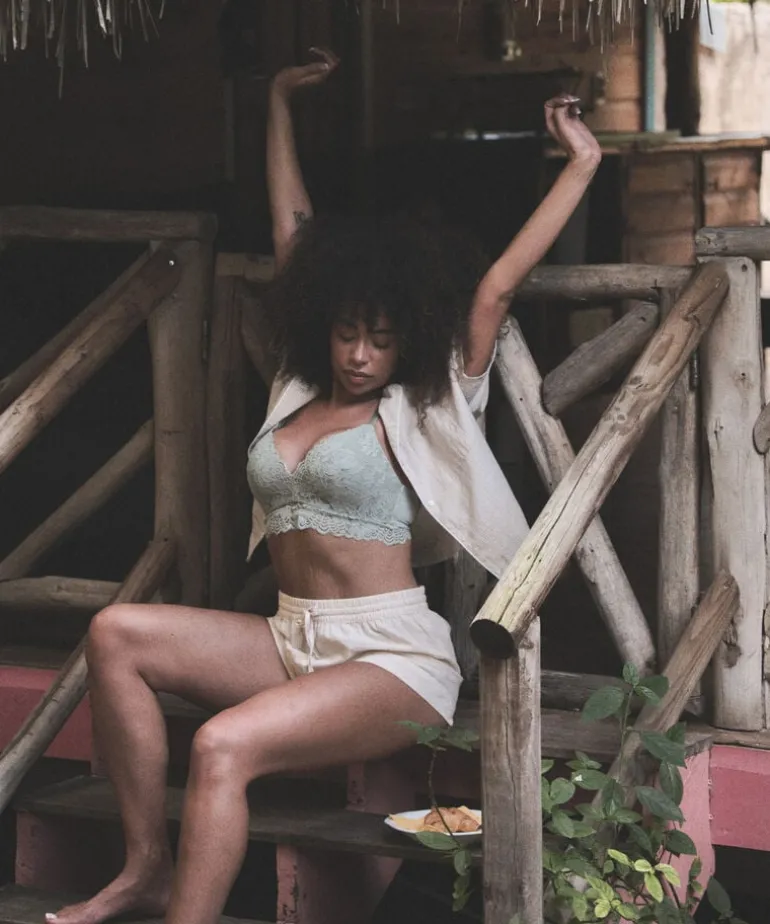 Cotton shorts - Beige